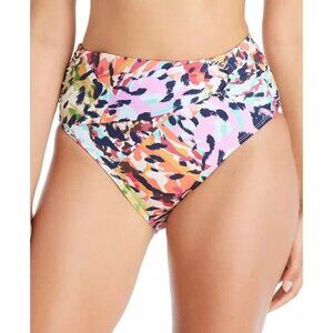 Bleu Rod Beattie Swim Bikini Bottom Party Animal Sarong High-waisted Swimwear